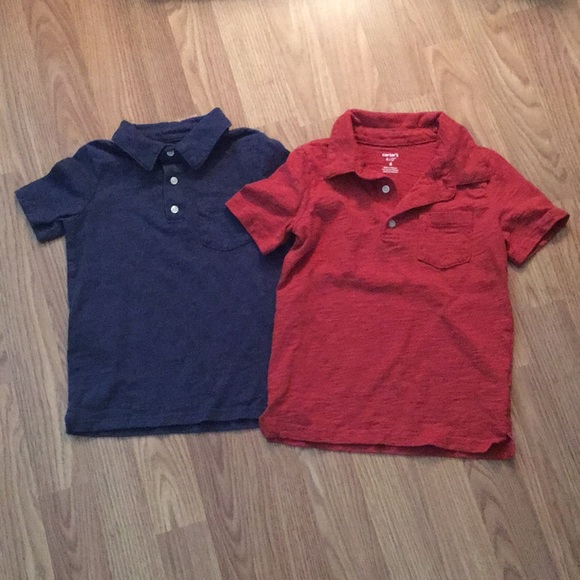 Carter's Other - 2 Carter’s Polo Short Sleeve Shirt: Size 6